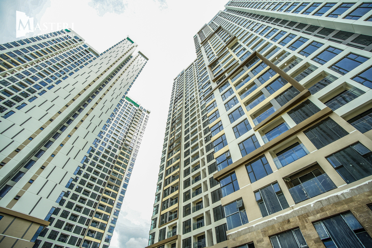 05 tòa tháp đã hoàn thành 100% phần alu viền, tạo nên diện mạo đẳng cấp của dự án