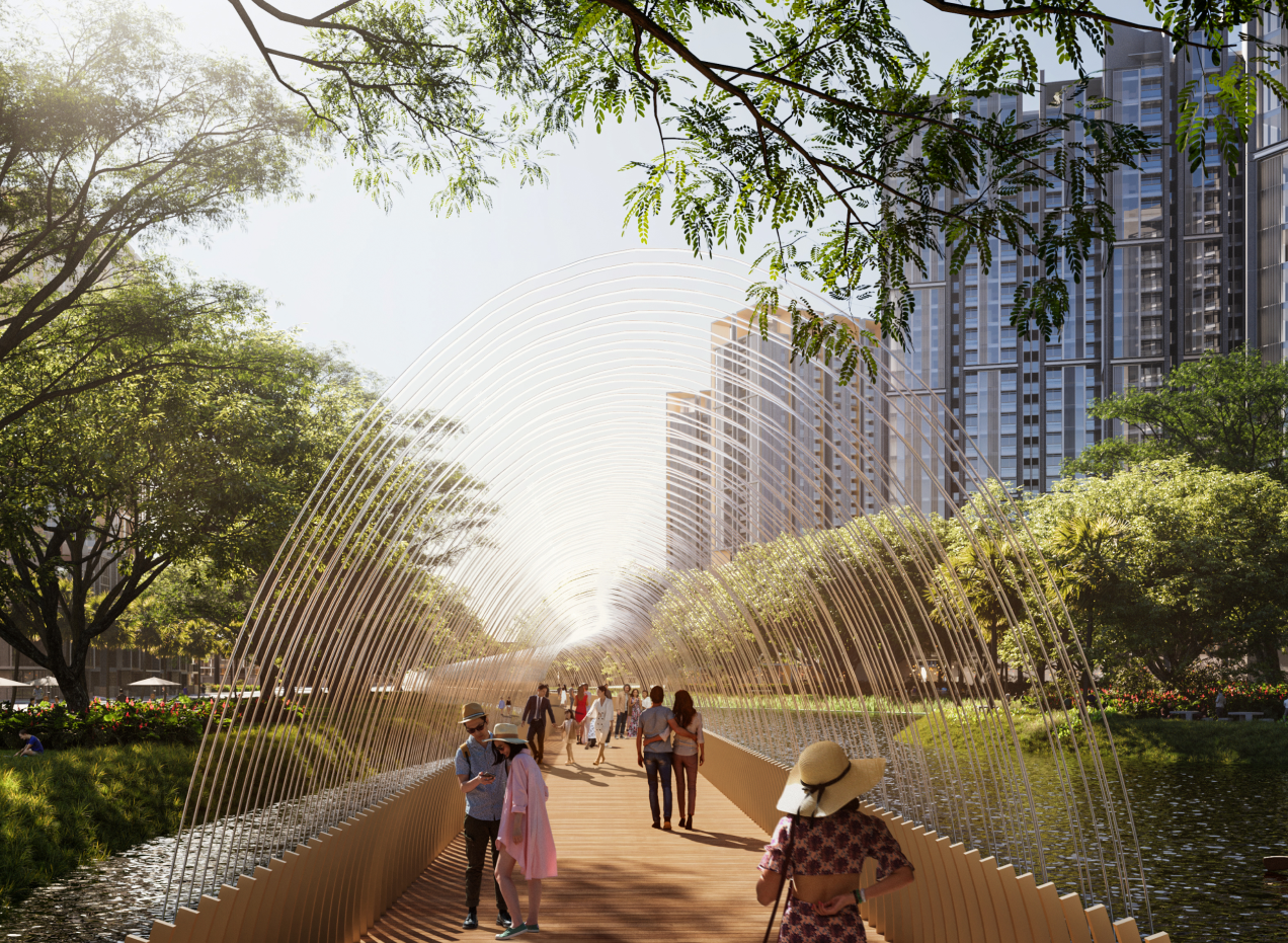 Cầu đi bộ The Global City